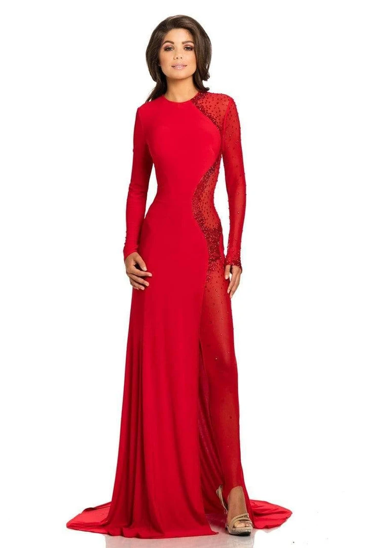 Formal Gowns Johnathan Kayne - 6093 Bedazzled Jewel A-line Dress 5 Formal Gowns Johnathan Kayne - 6093 Bedazzled Jewel A-line Dress