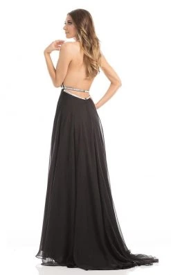 Johnathan Kayne - 7011 Bedazzled Halter A-line Dress 7 Johnathan Kayne - 7011 Bedazzled Halter A-line Dress