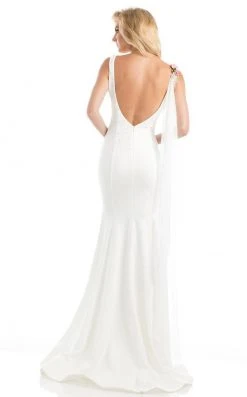 Johnathan Kayne - 7075 Embroidered Floral V-neck Trumpet Dress Formal Gowns 10 Johnathan Kayne - 7075 Embroidered Floral V-neck Trumpet Dress Formal Gowns