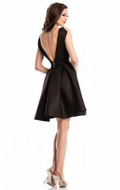 Johnathan Kayne - 7231 Sleeveless Bateau Pleated Cocktail Dress Cocktail Dresses