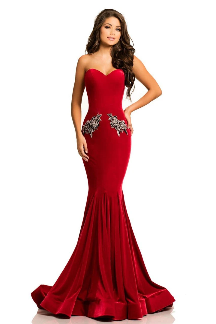Johnathan Kayne - 8026 Embroidered Sweetheart Mermaid Dress Formal Gowns 5 Johnathan Kayne - 8026 Embroidered Sweetheart Mermaid Dress Formal Gowns