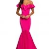 Johnathan Kayne - 8032 Ruffled Off Shoulder Fitted Evening Gown 2 Johnathan Kayne - 8032 Ruffled Off Shoulder Fitted Evening Gown