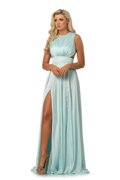 Johnathan Kayne - 8072 Ruched Cutout Charmeuse Gown 25 Johnathan Kayne - 8072 Ruched Cutout Charmeuse Gown