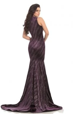 Johnathan Kayne - 8229 Shimmering V-Neck Fitted Mermaid Gown Formal Gowns