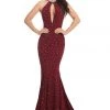 Johnathan Kayne - 8235 Bedazzled High Halter Mermaid Gown Formal Gowns