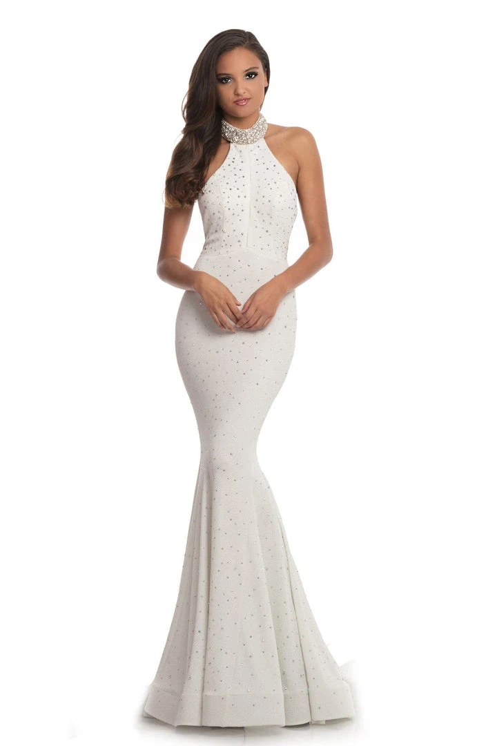 Johnathan Kayne - 8235 Bedazzled High Halter Mermaid Gown Formal Gowns 9 Johnathan Kayne - 8235 Bedazzled High Halter Mermaid Gown Formal Gowns