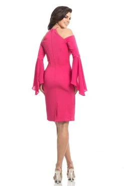 Cocktail Dresses Johnathan Kayne - 8246 Embellished Halter Sheath Knee Length Dress 9 Cocktail Dresses Johnathan Kayne - 8246 Embellished Halter Sheath Knee Length Dress