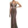 Johnathan Kayne - 9004 Plunging Halter Beaded Mermaid Gown Formal Gowns 1 Johnathan Kayne - 9004 Plunging Halter Beaded Mermaid Gown Formal Gowns