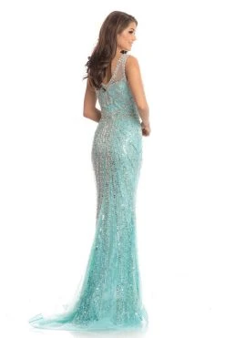 Johnathan Kayne - 9006 Illusion Jewel Bead-Fringed Mermaid Gown Formal Gowns 7 Johnathan Kayne - 9006 Illusion Jewel Bead-Fringed Mermaid Gown Formal Gowns