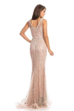 Johnathan Kayne - 9006 Illusion Jewel Bead-Fringed Mermaid Gown Formal Gowns 9 Johnathan Kayne - 9006 Illusion Jewel Bead-Fringed Mermaid Gown Formal Gowns