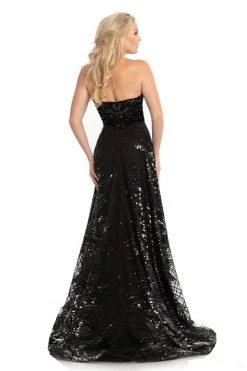 Formal Gowns Johnathan Kayne - 9014 Strapless V-Neck Sequined A-Line Gown 7 Formal Gowns Johnathan Kayne - 9014 Strapless V-Neck Sequined A-Line Gown