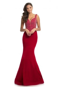 Johnathan Kayne - 9019 Fully Studded Bodice Velvet Mermaid Gown 14 Johnathan Kayne - 9019 Fully Studded Bodice Velvet Mermaid Gown