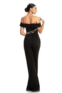 Johnathan Kayne - 9023 Versatile Beaded Off Shoulder Jumpsuit Formal Gowns 12 Johnathan Kayne - 9023 Versatile Beaded Off Shoulder Jumpsuit Formal Gowns
