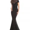 Johnathan Kayne - 9045 Embellished Lace High Neck Mermaid Dress Formal Gowns