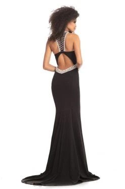 Johnathan Kayne - 9051 Bead Embellished Halter Trumpet Gown Formal Gowns