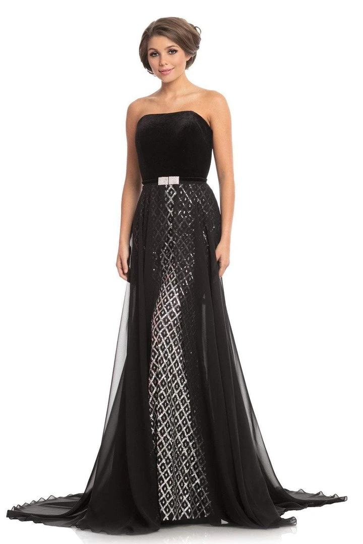 Formal Gowns Johnathan Kayne - 9053 Embellished Trumpet Dress With Overskirt 6 Formal Gowns Johnathan Kayne - 9053 Embellished Trumpet Dress With Overskirt