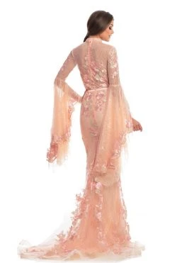 Johnathan Kayne - 9070 Floral Embroidered High Neck Evening Gown Formal Gowns