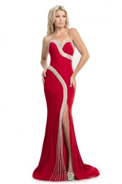 Formal Gowns Johnathan Kayne - 9075 Strapless Embellished Sweetheart Mermaid Dress