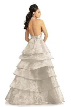 Formal Gowns Johnathan Kayne - 9093 High Halter Tiered Ballgown 9 Formal Gowns Johnathan Kayne - 9093 High Halter Tiered Ballgown