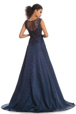 Johnathan Kayne - 9096 Beaded Embroidery Gown With Overskirt