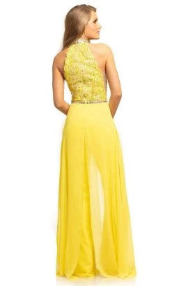 Johnathan Kayne - 9205 Beaded Lace Chiffon Jumpsuit With Skirt Overlay Formal Gowns