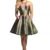 Johnathan Kayne - 9210 Ombre Satin Halter A-line Dress