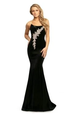 Formal Gowns Johnathan Kayne - 9223 Bead Embellished Strapless Mermaid Gown