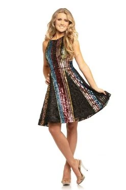 Johnathan Kayne - 9230 Criss-Cross Back Strap Cocktail Dress Cocktail Dresses