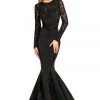 Johnathan Kayne - Lace Long Sleeves Mermaid Gown 8068 Formal Gowns 1 Johnathan Kayne - Lace Long Sleeves Mermaid Gown 8068 Formal Gowns