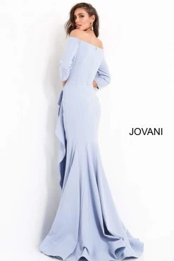 Jovani - 00446SC Off Shoulder Drape Mermaid Dress - 1 Pc Navy In Size 24 Available Formal Gowns 10 Jovani - 00446SC Off Shoulder Drape Mermaid Dress - 1 Pc Navy In Size 24 Available Formal Gowns
