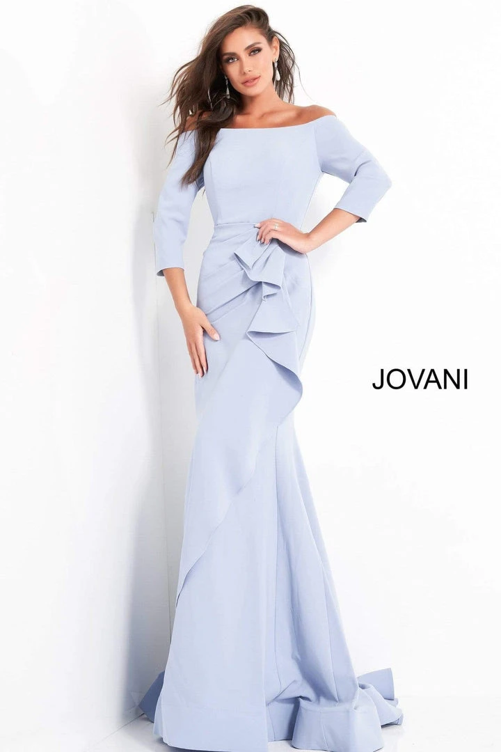 Jovani - 00446SC Off Shoulder Drape Mermaid Dress - 1 Pc Navy In Size 24 Available Formal Gowns 7 Jovani - 00446SC Off Shoulder Drape Mermaid Dress - 1 Pc Navy In Size 24 Available Formal Gowns