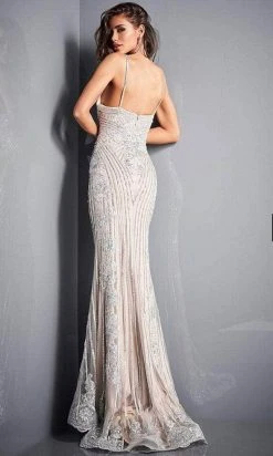 Jovani - 05752 Beaded Plunging V-Neck Mermaid Gown Formal Gowns 9 Jovani - 05752 Beaded Plunging V-Neck Mermaid Gown Formal Gowns