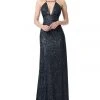Formal Gowns Jovani - 1551 Sleeveless Deep V-Neck Sheath Dress With Train 2 Formal Gowns Jovani - 1551 Sleeveless Deep V-Neck Sheath Dress With Train