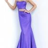 Jovani - 2137 Asymmetrical Cutout Trumpet Gown 2 Jovani - 2137 Asymmetrical Cutout Trumpet Gown