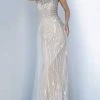 Jovani - 2352 Beaded Bateau Sheath Dress Formal Gowns