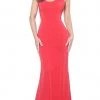 Jovani - 66087 Scoop Neck Long Mermaid Evening Dress