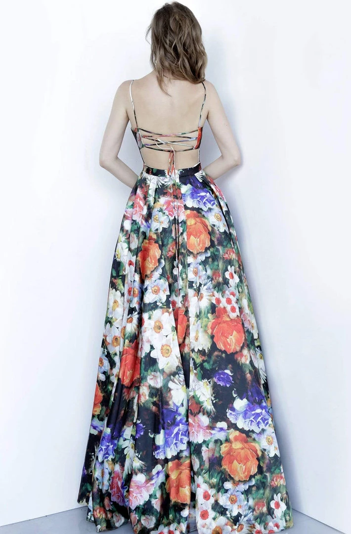 Jovani - 66692 Printed Sweetheart A-line Gown 4 Jovani - 66692 Printed Sweetheart A-line Gown