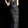 Jovani - 66967 Embellished Plunging Sweetheart Trumpet Dress Formal Gowns 2 Jovani - 66967 Embellished Plunging Sweetheart Trumpet Dress Formal Gowns