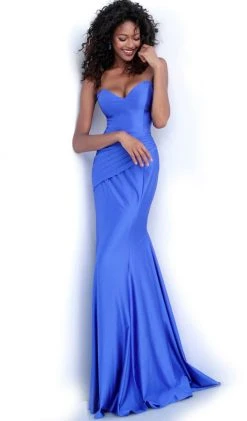 Formal Gowns Jovani - 67413 Strapless Plunging Sweetheart Trumpet Dress