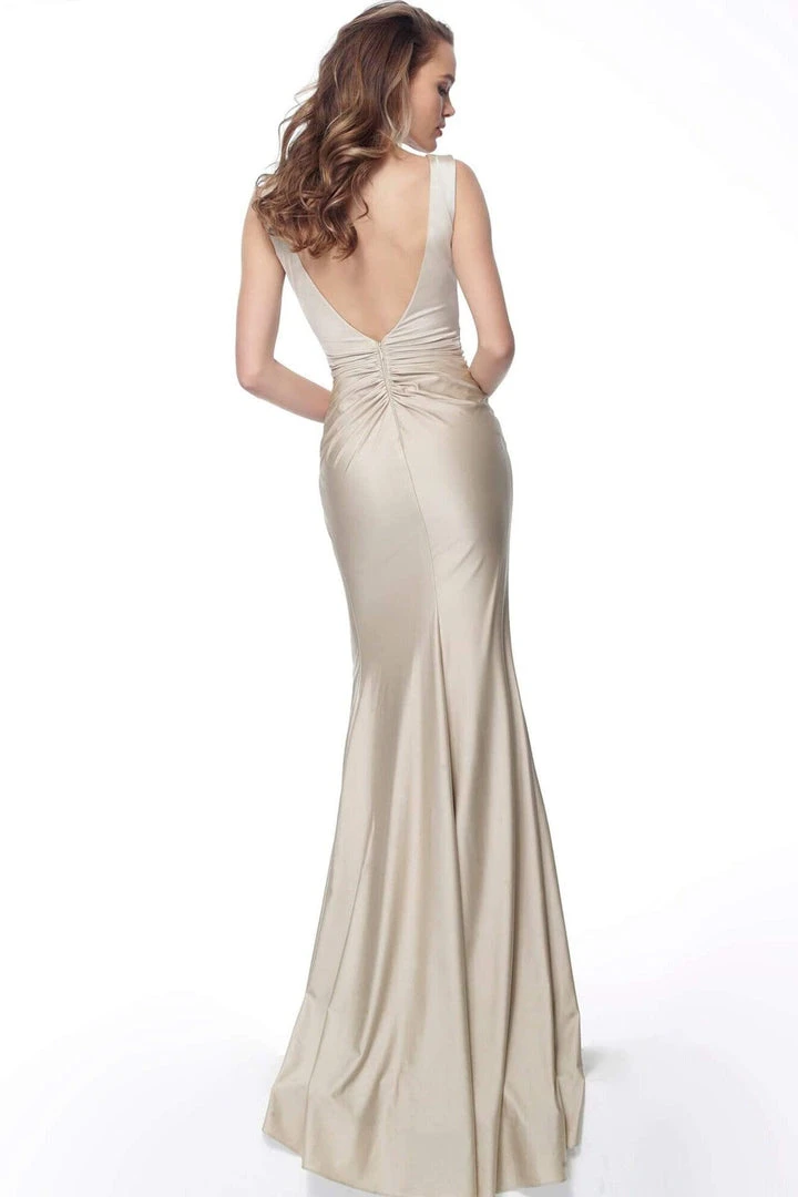 Jovani - 67701 Knotted Ruched Sleeveless Evening Gown Formal Gowns 4 Jovani - 67701 Knotted Ruched Sleeveless Evening Gown Formal Gowns