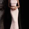 Formal Gowns Jovani - 68398 Two Piece Sequined Halter Trumpet Dress 2 Formal Gowns Jovani - 68398 Two Piece Sequined Halter Trumpet Dress