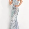 Jovani - Asymmetric Embellished Prom Dress 05664SC Formal Gowns 2 Jovani - Asymmetric Embellished Prom Dress 05664SC Formal Gowns