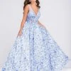 JVN By Jovani Jovani - Embroidered Bodice Prom Ballgown JVN50050 Formal Gowns 2 JVN By Jovani Jovani - Embroidered Bodice Prom Ballgown JVN50050 Formal Gowns