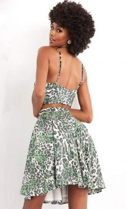 JVN By Jovani Cocktail Dresses Jovani - JVN05817 Sweetheart Print A-Line Dress