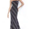 JVN By Jovani Formal Gowns Jovani - JVN1167 Bedazzled Strapless Evening Gown