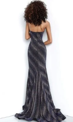 JVN By Jovani Formal Gowns Jovani - JVN1167 Bedazzled Strapless Evening Gown