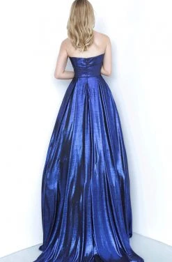 JVN By Jovani Jovani - JVN2392 Banded Strapless Pleated Ballgown Formal Gowns 6 JVN By Jovani Jovani - JVN2392 Banded Strapless Pleated Ballgown Formal Gowns