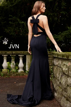JVN By Jovani Formal Gowns Jovani - JVN50333 Deep V-Neck Mermaid Dress