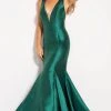 JVN By Jovani Jovani - JVN60917 Plunging V-Neck Ribbon Ornate Mermaid Gown Formal Gowns 1 JVN By Jovani Jovani - JVN60917 Plunging V-Neck Ribbon Ornate Mermaid Gown Formal Gowns