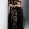 JVN By Jovani Jovani - JVN62489 Off Shoulder Contrasting Lace Overskirt Gown Formal Gowns 1 JVN By Jovani Jovani - JVN62489 Off Shoulder Contrasting Lace Overskirt Gown Formal Gowns